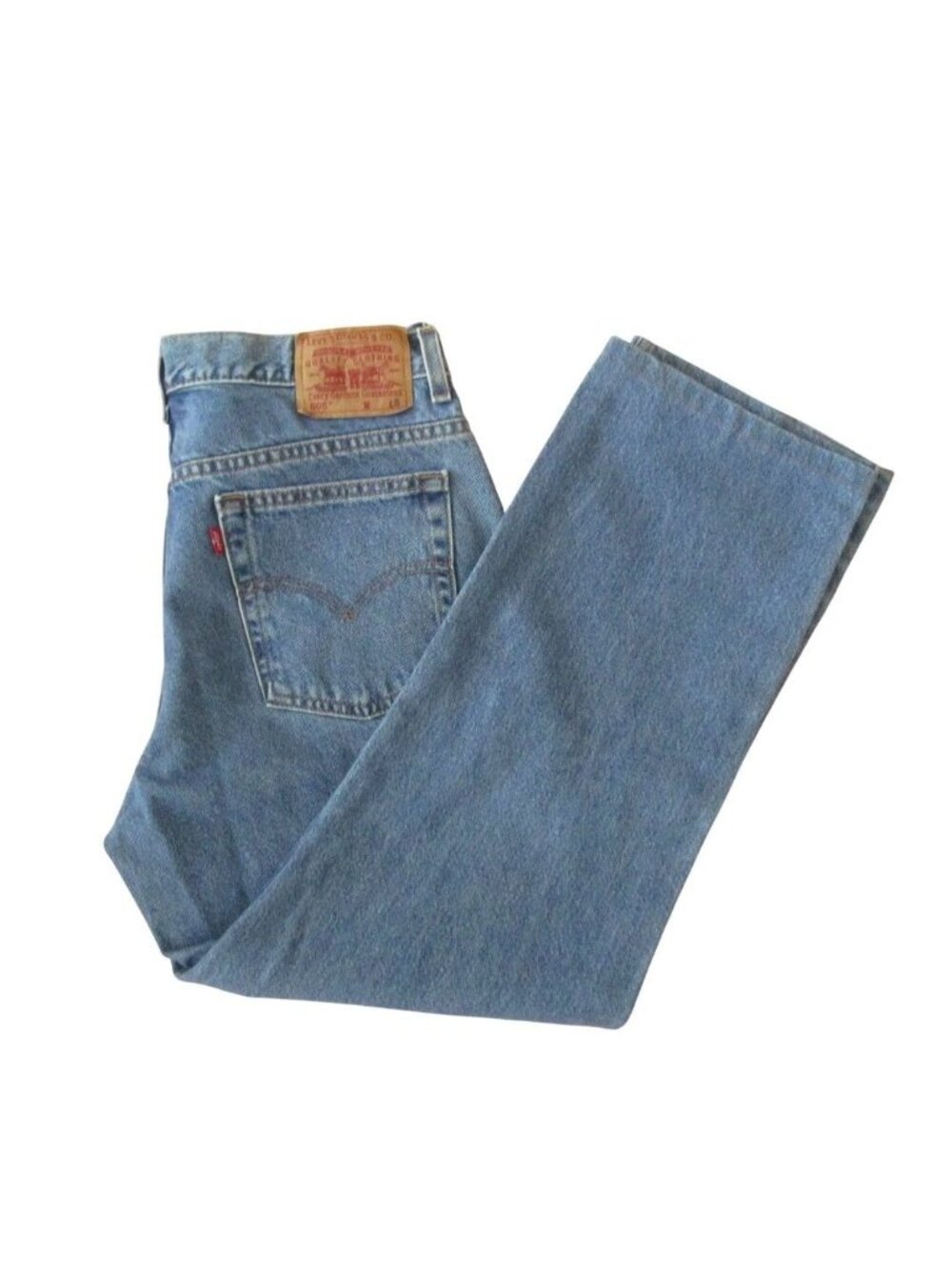 Levi's 505 Women's Size 14S Blue Jeans Straight Leg Medium Wash Denim 5 Pockets